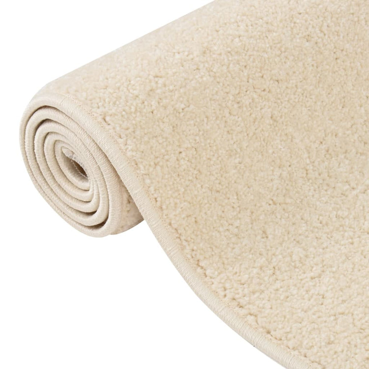 Vidaxl Teppich Kortpolig 160x230 cm creme -gepflegt