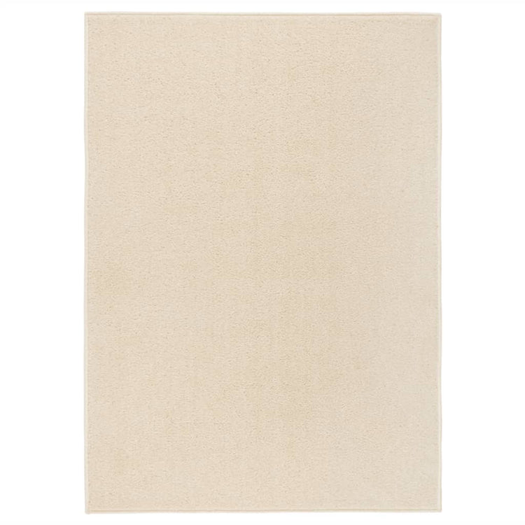 Vidaxl Teppich Kortpolig 240x340 cm creme -geläutet
