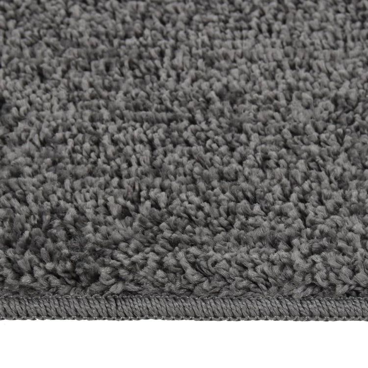 Vidaxl Teppich Shaggy Anti-Slip 80x150 cm dunkelgrau