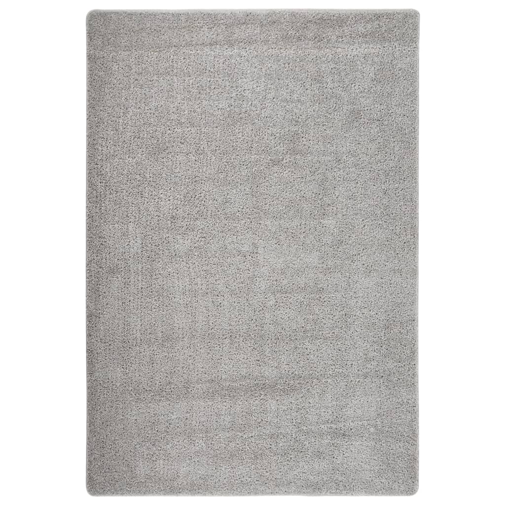 Vidaxl Teppich Shaggy Anti-Slip 120x170 cm hellgrau