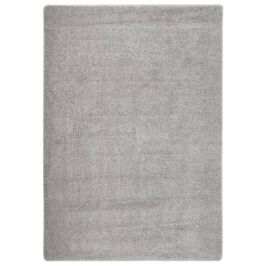 Vidaxl Teppich Shaggy Anti-Slip 160x230 cm hellgrau