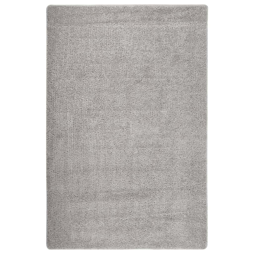 Vidaxl Teppich Shaggy Anti-Slip 200x290 cm hellgrau