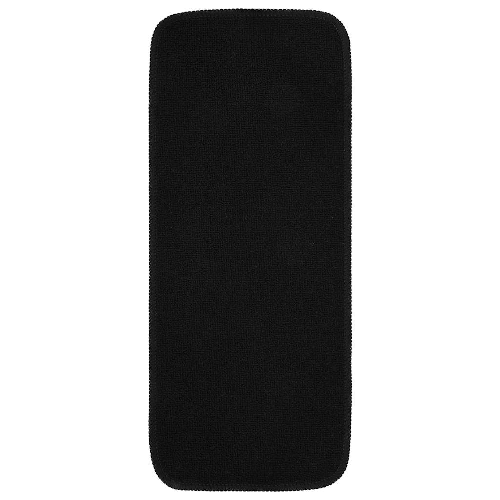 Vidaxl-Treppenmatten 15 St. Anti-Rutsch rechteckig 60x25 cm Schwarz