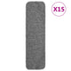 Vidaxl-Treppenmatten 15 St. Anti-Rutsch rechteckig 75 x 20 cm Grau