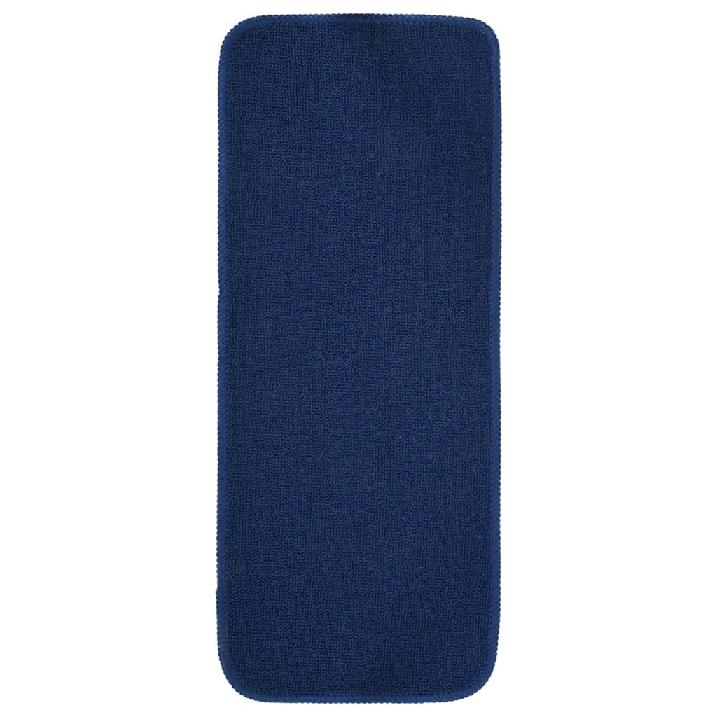 Vidaxl-Treppenmatten 15 St. Anti-Rutsch rechteckig 60x25 cm Marineblau