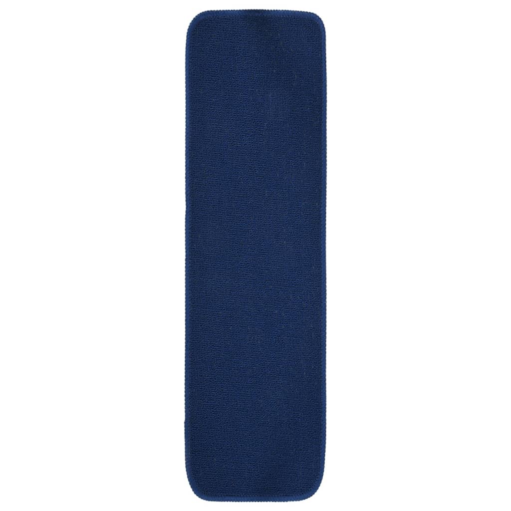 Vidaxl-Treppenmatten 15 St. Anti-Rutsch-Rechteck 75x20 cm Marineblau
