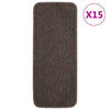 Vidaxl-Treppenmatten 15 St. Anti-Rutsch rechteckig 60x25 cm Braun