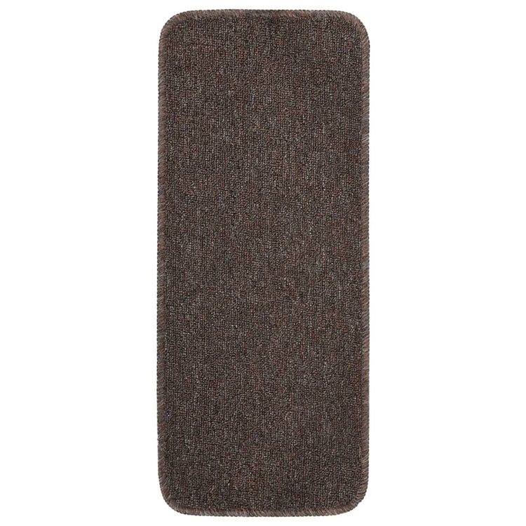 Vidaxl-Treppenmatten 15 St. Anti-Rutsch rechteckig 60x25 cm Braun