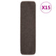 VIDAXL-Treppenmatten 15 St. Anti-Rutsch rechteckig 75 x 20 cm Braun