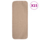 Vidaxl-Treppenmatten 15 St. Anti-Rutsch rechteckig 60x25 cm Beige