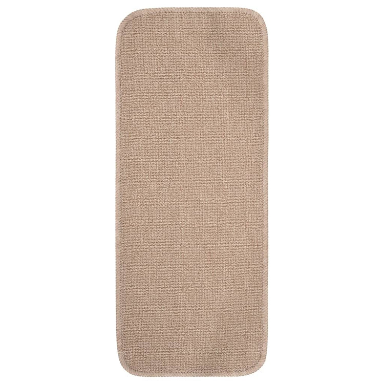 Vidaxl-Treppenmatten 15 St. Anti-Rutsch rechteckig 60x25 cm Beige
