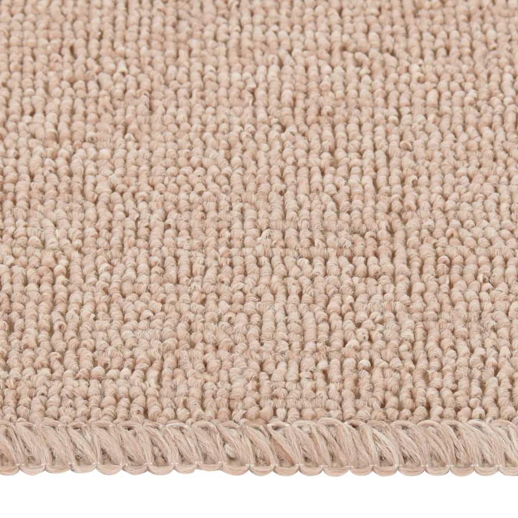 Vidaxl-Treppenmatten 15 St. Anti-Rutsch rechteckig 60x25 cm Beige