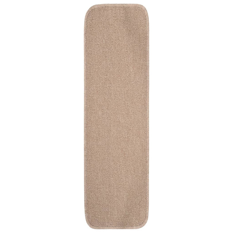 VIDAXL-Treppenmatten 15 St. Anti-Rutsch rechteckig 75 x 20 cm Beige
