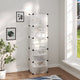 VIDAXL -Schuhregal 44x31.5x153.5 cm Polypropen transparent