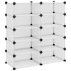 VIDAXL -Schuhregal 84x32x88.5 cm Polypropen transparent