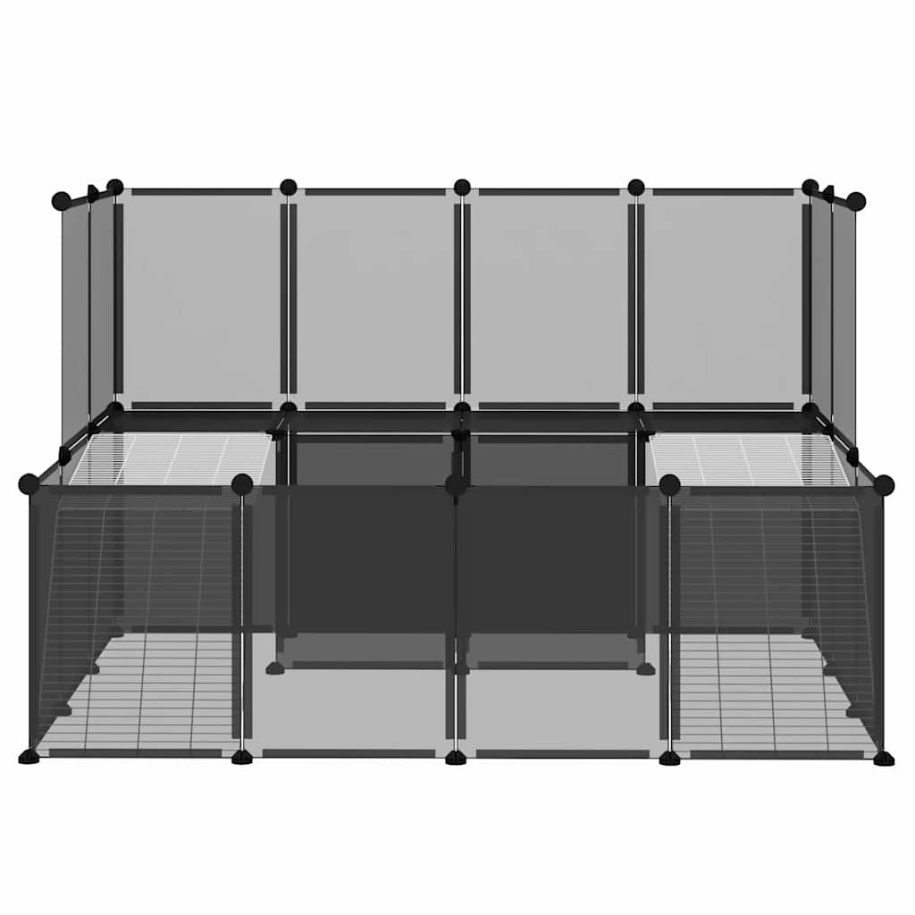 Vidaxl Animal Loft Small 143x107x93 Polypropen und Stahlschwarz