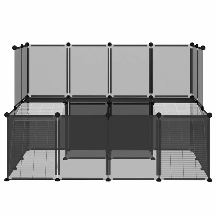 Vidaxl Animal Loft Small 143x107x93 Polypropen und Stahlschwarz