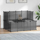 Vidaxl Animal Loft Small 143x107x93 Polypropen und Stahlschwarz