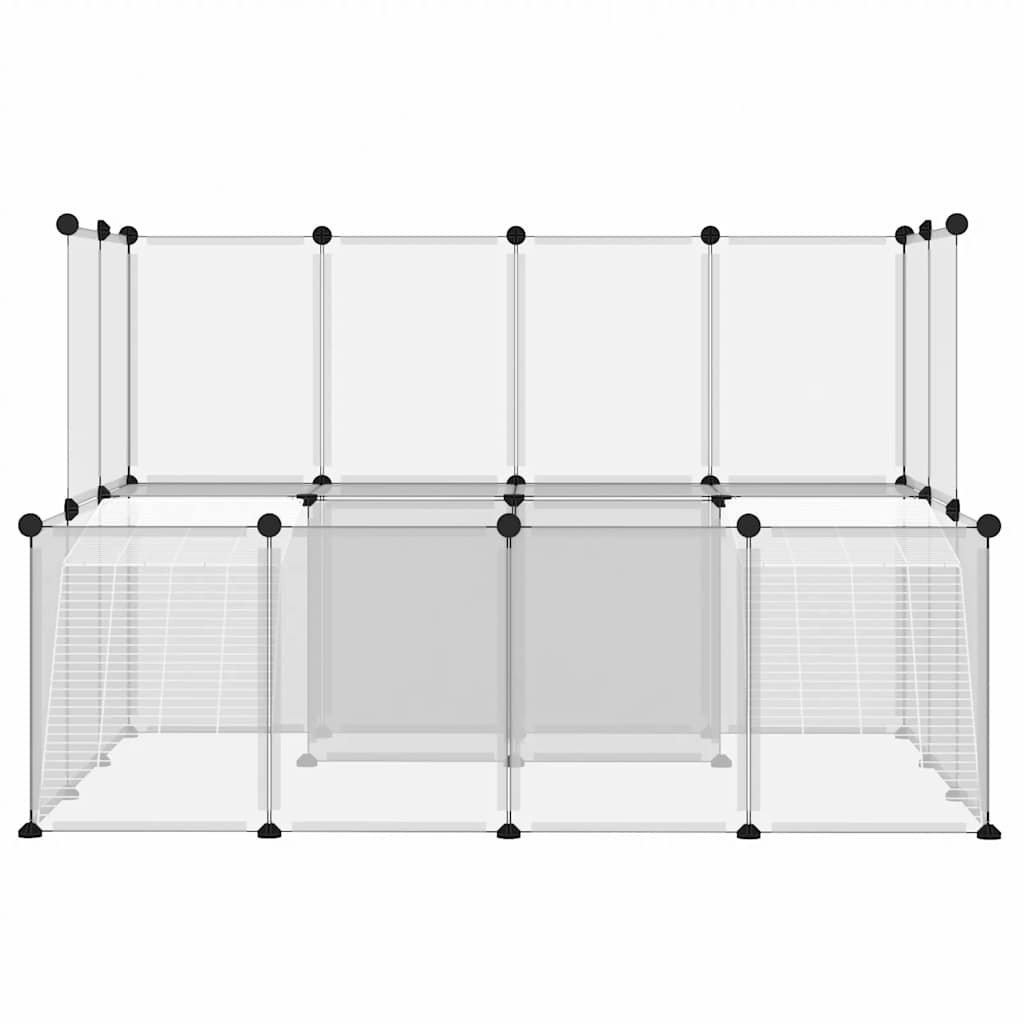 Vidaxl Animal Loft Small 143x107x93 cm Polypropen und Stahl transparent