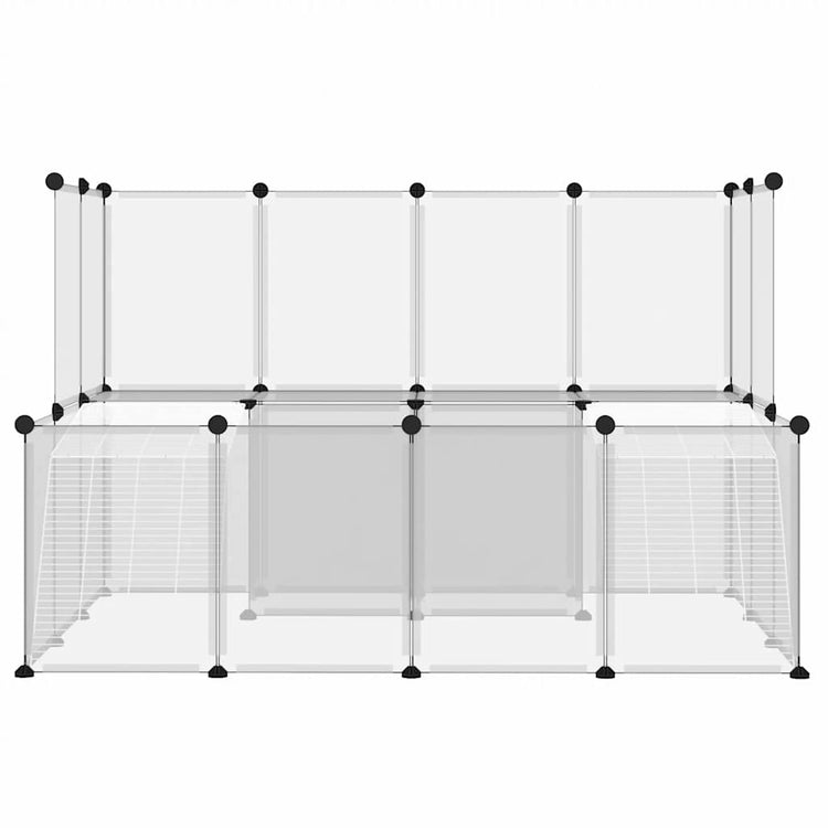 Vidaxl Animal Loft Small 143x107x93 cm Polypropen und Stahl transparent