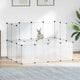 Vidaxl Animal Loft Small 143x107x93 cm Polypropen und Stahl transparent