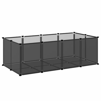 Vidaxl Animal Loft klein 144x74x46.5 cm Polypropen und Stahlschwarz