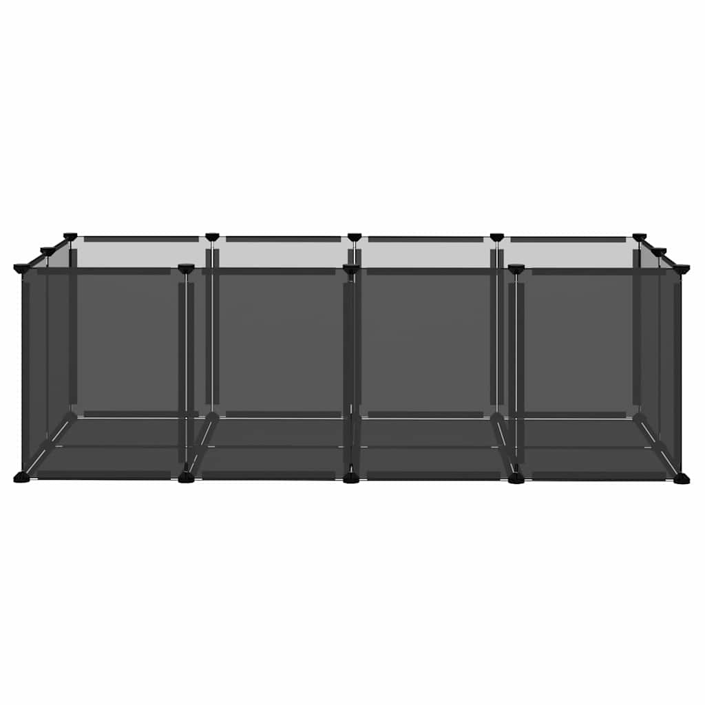 Vidaxl Animal Loft klein 144x74x46.5 cm Polypropen und Stahlschwarz