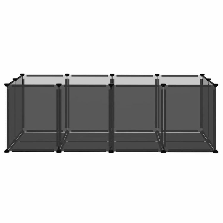 Vidaxl Animal Loft klein 144x74x46.5 cm Polypropen und Stahlschwarz