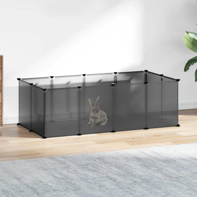 Vidaxl Animal Loft klein 144x74x46.5 cm Polypropen und Stahlschwarz