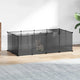 Vidaxl Animal Loft klein 144x74x46.5 cm Polypropen und Stahlschwarz