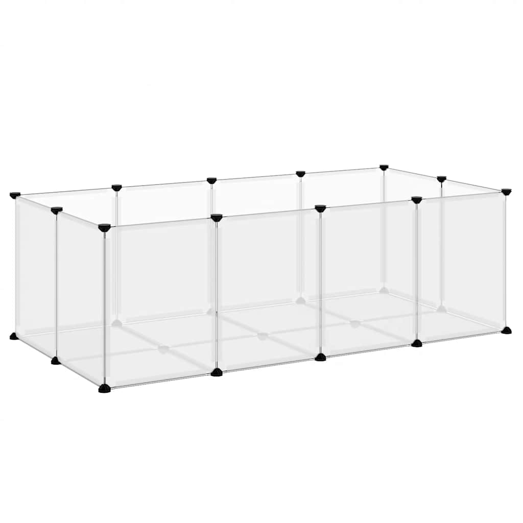Vidaxl Animal Loft klein 144x74x46.5 cm Polypropen und Stahl transparent