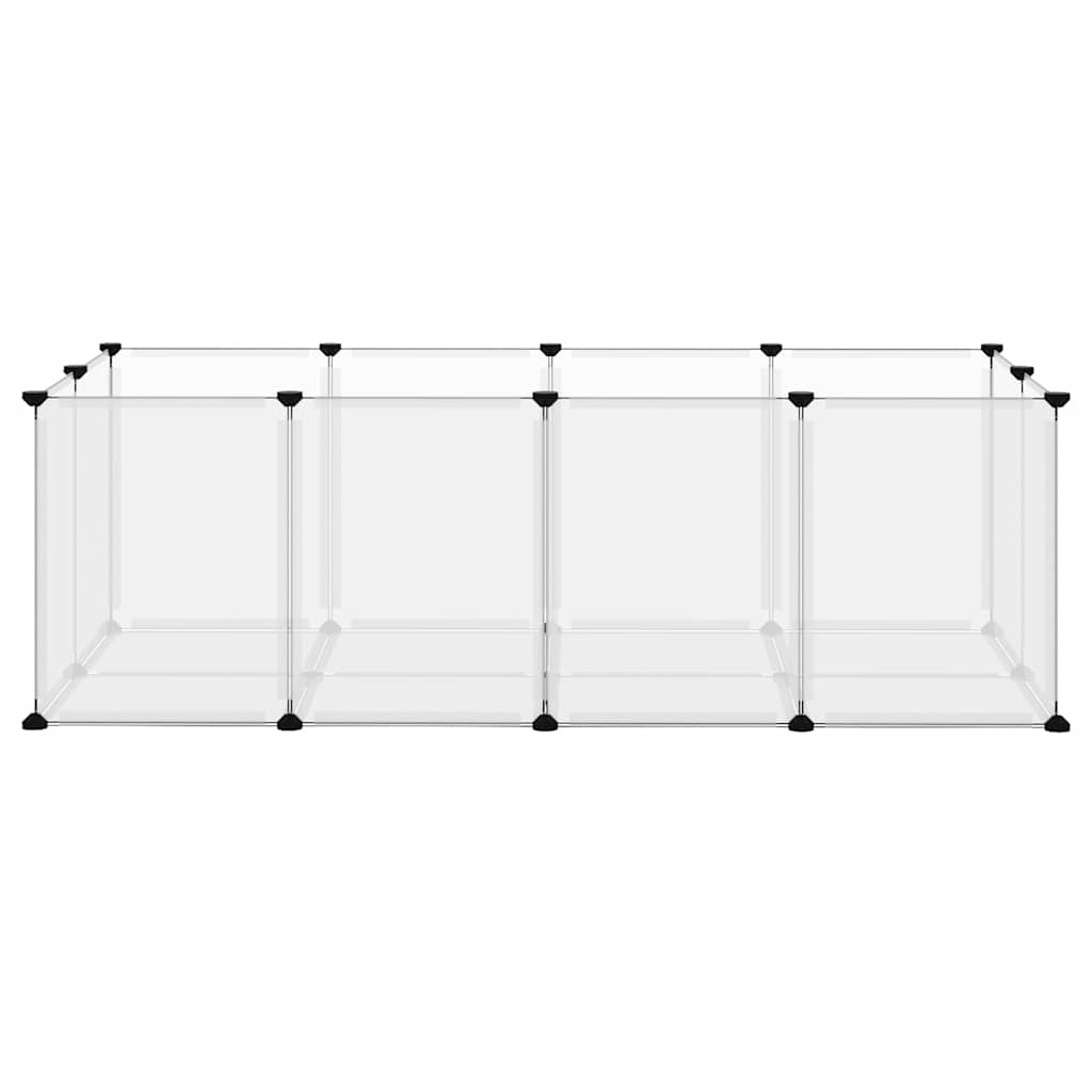 Vidaxl Animal Loft klein 144x74x46.5 cm Polypropen und Stahl transparent
