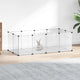 Vidaxl Animal Loft klein 144x74x46.5 cm Polypropen und Stahl transparent