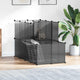 Vidaxl Animal Loft klein 142x74x93 cm Polypropen und Stahlschwarz