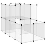 Vidaxl Animal Loft Small 142x74x93 cm Polypropen und Stahl transparent - afbeelding 2