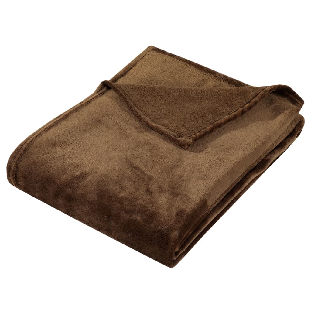 Vidaxl Deken 200x240 cm Polyester Kakaobraun