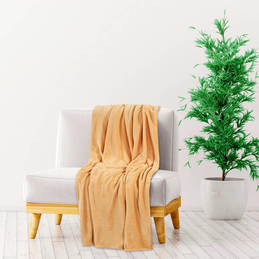 VIDAXL -Decke 130x170 cm Polyester Wüstennebel