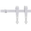 VIDAXL -Suspension für Mini -Skiver -Tür 183 cm Kohlenstoffstahl weiß