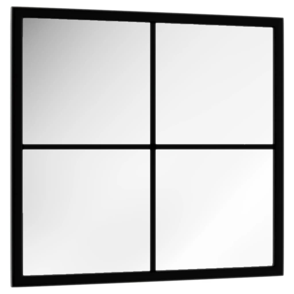 Vidaxl Wandspiegel 40x40 cm Metallschwarz