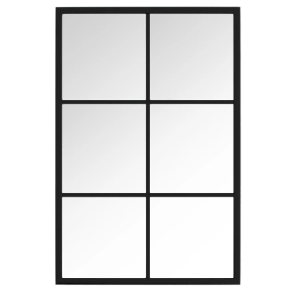 Vidaxl Wandspiegel 60x40 cm Metallschwarz