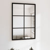 Vidaxl Wandspiegel 60x40 cm Metallschwarz