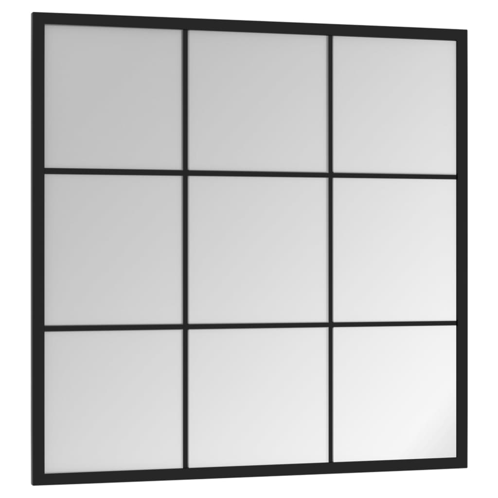 Vidaxl Wandspiegel 60x60 cm Metallschwarz