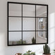 Vidaxl Wandspiegel 60x60 cm Metallschwarz