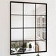Vidaxl Wandspiegel 80x60 cm Metallschwarz
