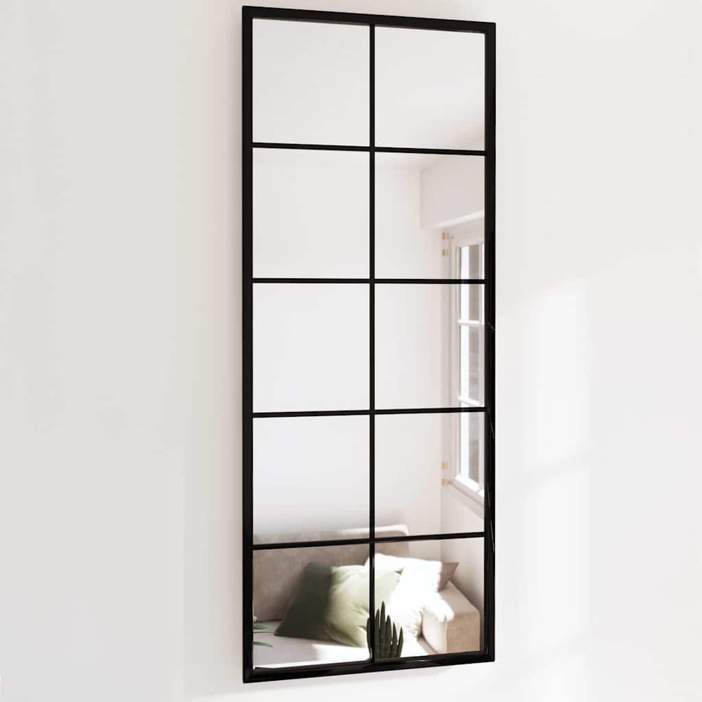 Vidaxl Wandspiegel 100x40 cm Metallschwarz