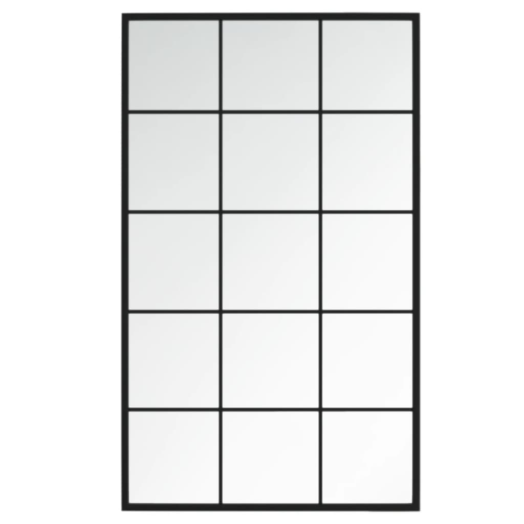 Vidaxl Wandspiegel 100x60 cm Metallschwarz