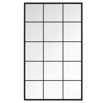 Vidaxl Wandspiegel 100x60 cm Metallschwarz