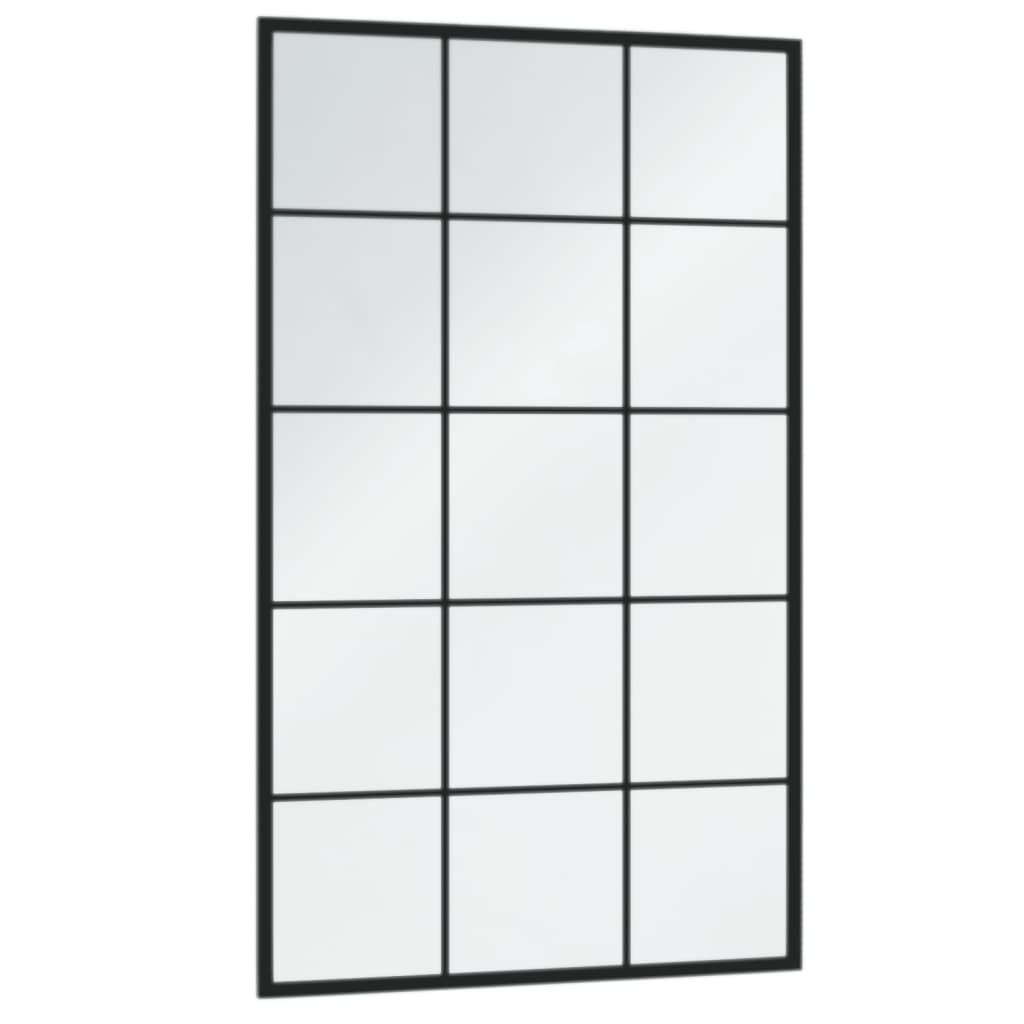 Vidaxl Wandspiegel 100x60 cm Metallschwarz