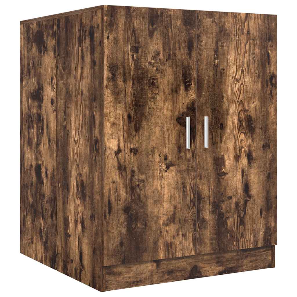 Vidaxl Waschmaschinenschrank 71x71.5x91.5 cm geräucherte Eichefarbe