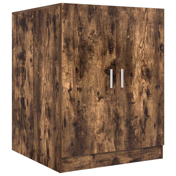 Vidaxl Waschmaschinenschrank 71x71.5x91.5 cm geräucherte Eichefarbe